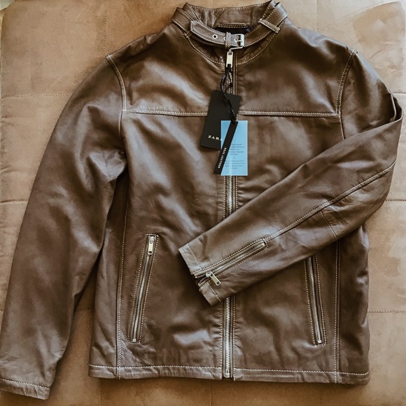 Genuine Leather Lambskin Jacket w/ top stitching - Picture 2 of 8